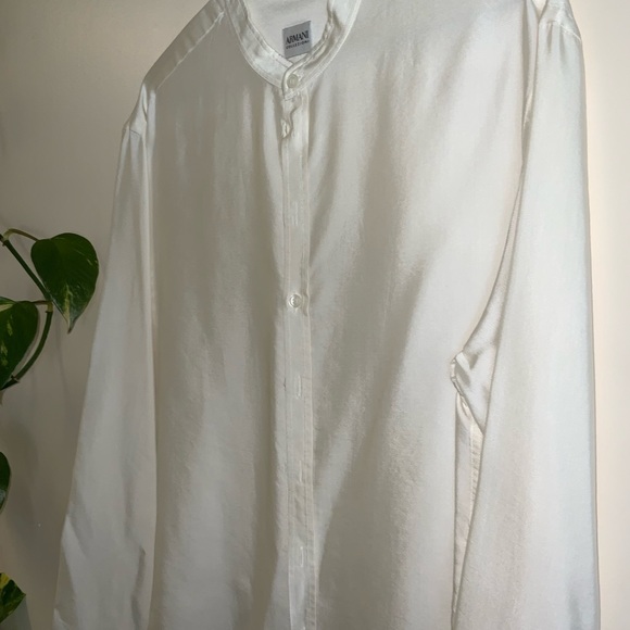 Armenia Collezioni men's banded collar shirt, Size XL. - Picture 8 of 9